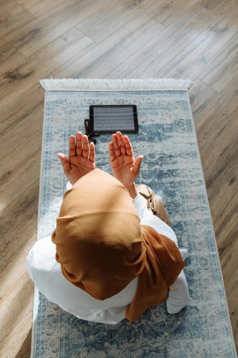 Praying person